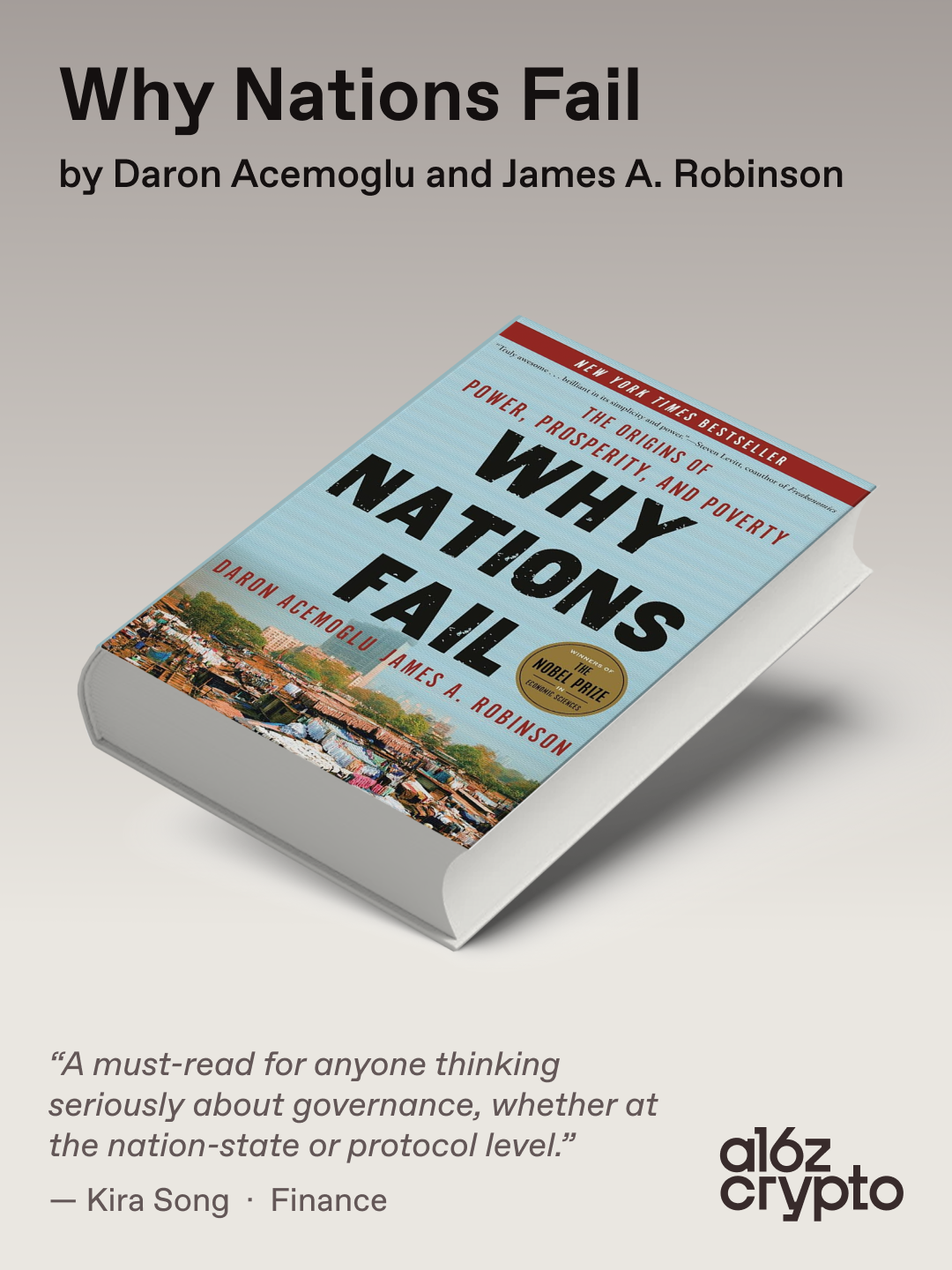 Why Nations Fail by Daron Acemoglu and James A. Robinson